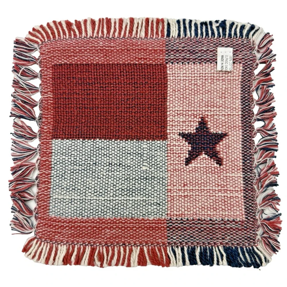 Texas Lone Star Flag Coasters Mug Mats Decorative & Useful Set of 2